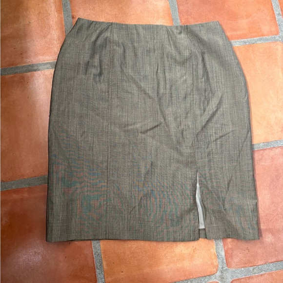 Saks Fifth Avenue Wool/silk pencil skirt - Picture 1 of 3